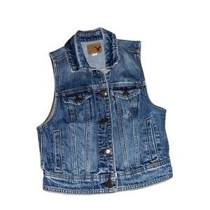 American Eagle Denim Vest sz XS